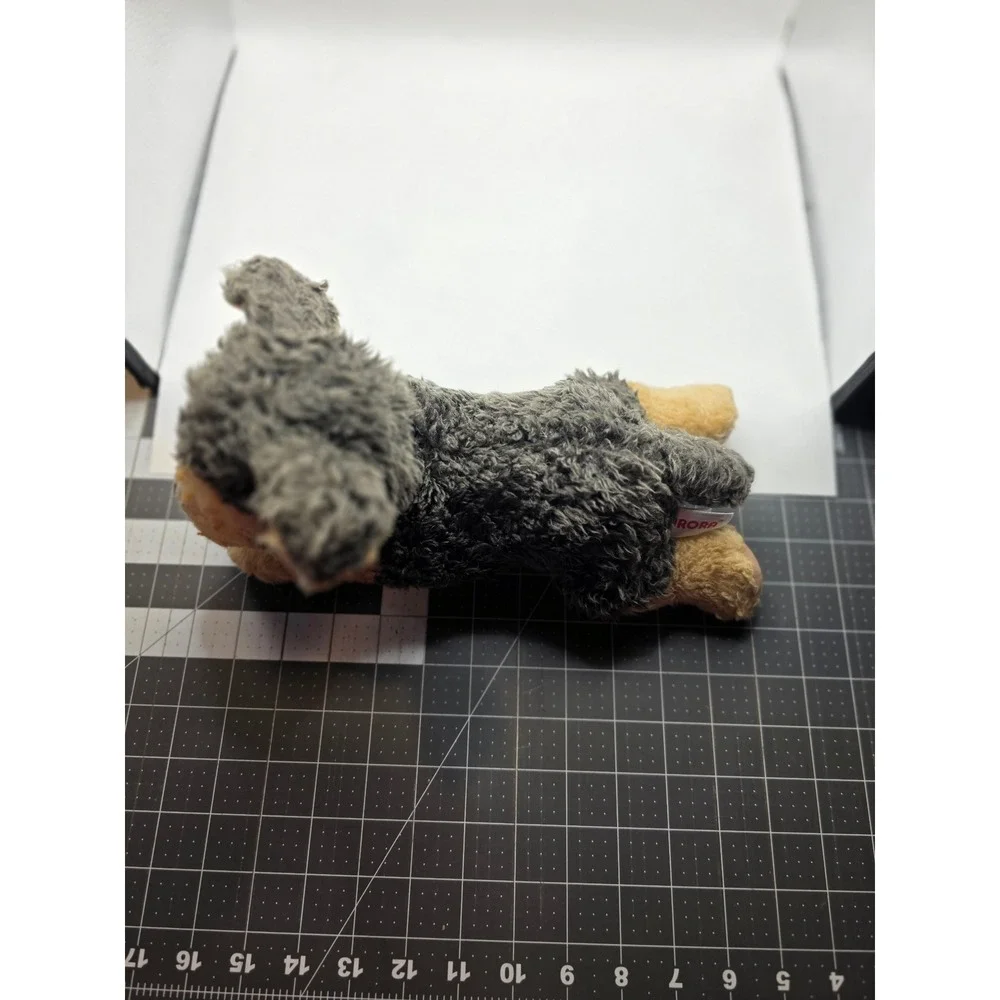 Aurora Plush Dog Black Tan German Shepherd Puppy Stuffed Animal 4x9in